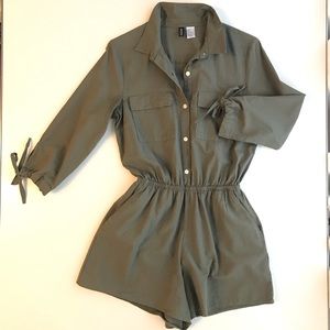 Olive Green Romper